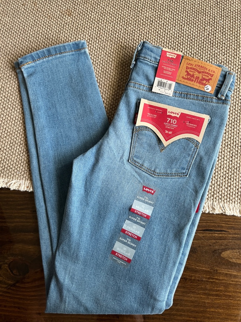 Levi's 710 Light Blue Girls' Skinny Jeans